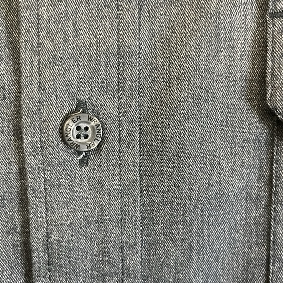 Wrangler All Day Comfort XL Men Gray Long Sleeve Mens Shirt Full Button - Picture 6 of 12